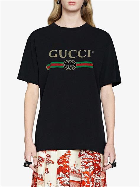 gucci black t shirt women'|gucci t shirt women original.